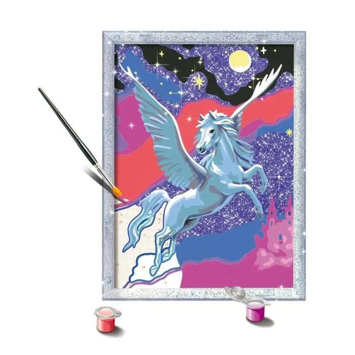 Ravensburger CreArt Kids Pegaso Brillante 25830 - Kit Pintura por Números 18 x 24 cm, Edades 7+ 1