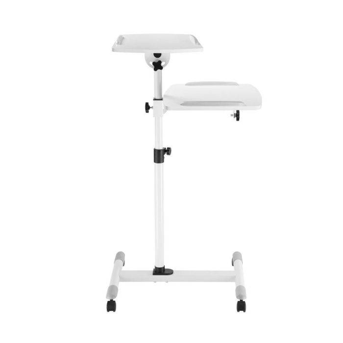 Vivolink VLPS100 Carro blanco para proyector móvil con ruedas y ajuste de ángulo para aula 3 Vivolink VLPS100 Carro blanco para proyector móvil con ruedas y ajuste de ángulo para aula 3