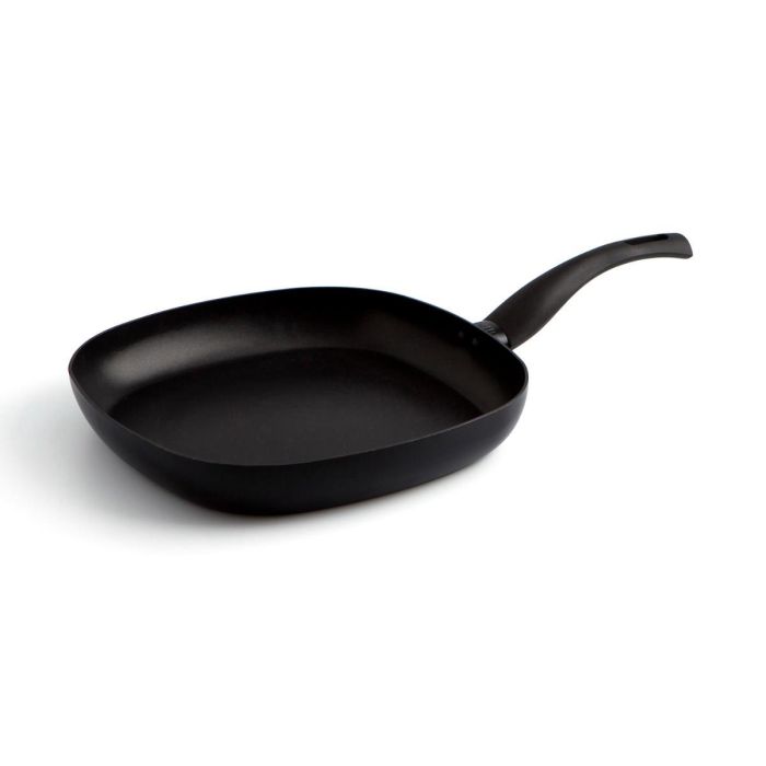 Quid Asador Hydra de Aluminio Estampado 27x27 cm Negro con 2 Capas Antiadherentes, Apto para Todo Tipo de Cocinas 0 Quid Asador Hydra de Aluminio Estampado 27x27 cm Negro con 2 Capas Antiadherentes, Apto para Todo Tipo de Cocinas 0