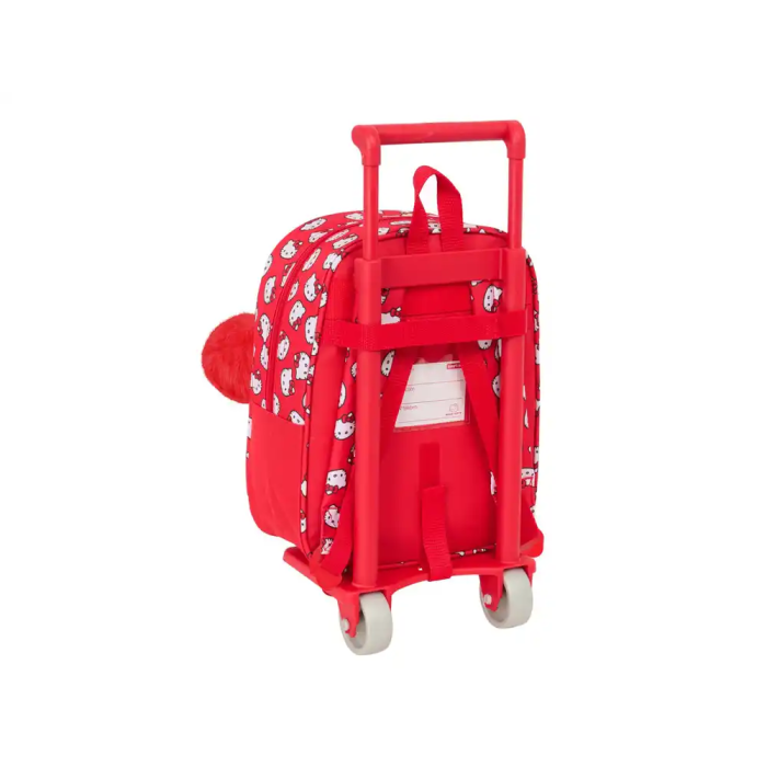 Mochila Escolar Hello Kitty Iconic Blanco Rojo 22 x 27 x 10 cm 1