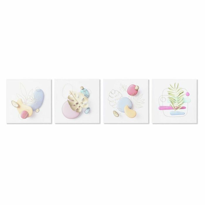 Cuadro Moderno DKD Home Decor Multicolor 1.8 x 40 x 40 cm (4 Unidades) Cuadro Moderno DKD Home Decor Multicolor 1.8 x 40 x 40 cm (4 Unidades)