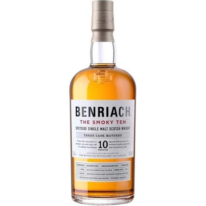 Benriach - 10 años - The Smoky Ten - Whisky escocés de malta única - 46,0% Vol. - 70cl