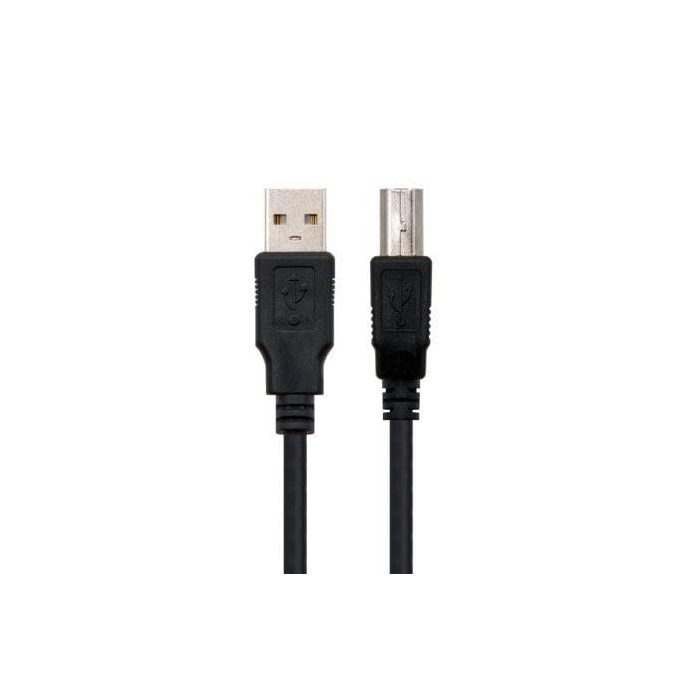 Nanocable 10.01.0102-BK Cable USB 2.0 para Impresora - USB A Macho a B Macho 1m Negro