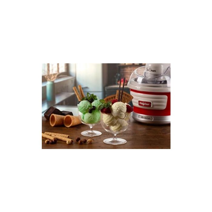 Ariete 643/00 Heladera Eléctrica Party Time Roja, Diseño Exclusivo, 1.5L, Hace Helados en 30 Minutos 2 Ariete 643/00 Heladera Eléctrica Party Time Roja, Diseño Exclusivo, 1.5L, Hace Helados en 30 Minutos 2