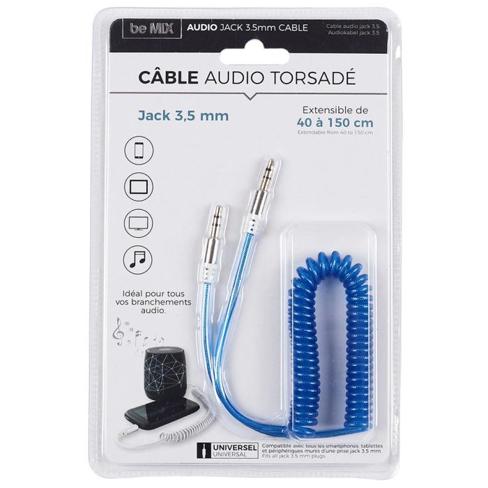 Cable Audio Jack 3.5 Be Mix 40-150 cm