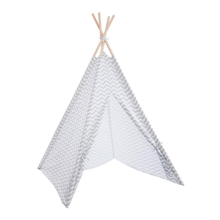 Atmosphera Tipi infantil gris de poliéster 160x120x120cm con funda de almacenaje 0 Atmosphera Tipi infantil gris de poliéster 160x120x120cm con funda de almacenaje 0