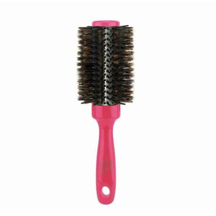Beter DESLÍA BRIGHT DAY Cepillo Redondo para Cabello 33mm, Púas de Jabalí y Nailon, Rosa, Moldea, Desenreda y Reduce Tiempo Secado, 1 unidad