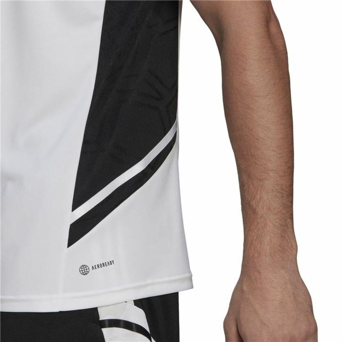 Camiseta de Fútbol de Manga Corta Hombre Adidas Con22 Blanco 2