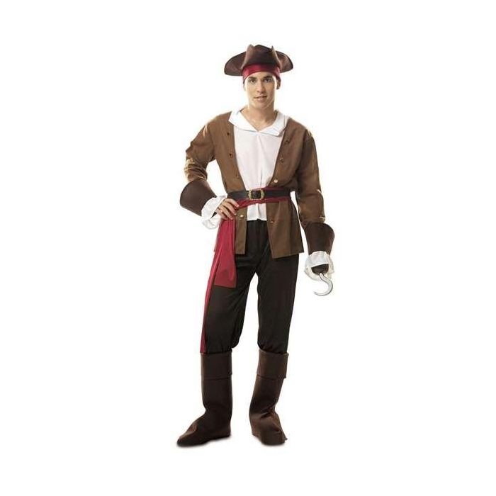 Disfraz bucanero sombrero, camisa, chaqueta, fajín, cinturón, pantalón y cubre botas talla XXL 1 Disfraz bucanero sombrero, camisa, chaqueta, fajín, cinturón, pantalón y cubre botas talla XXL 1