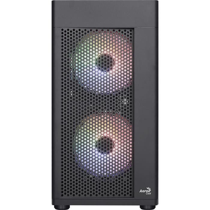 Caja de PC - AEROCOOL - Hexform G v2 (Negro) - Mini torre - Formato Micro-ATX - Sin fuente de alimentación 1 Caja de PC - AEROCOOL - Hexform G v2 (Negro) - Mini torre - Formato Micro-ATX - Sin fuente de alimentación 1