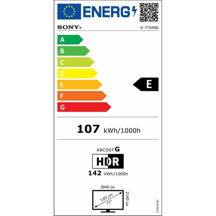 Smart TV Sony K77XR80 4K Ultra HD 77" OLED 1 Smart TV Sony K77XR80 4K Ultra HD 77" OLED 1