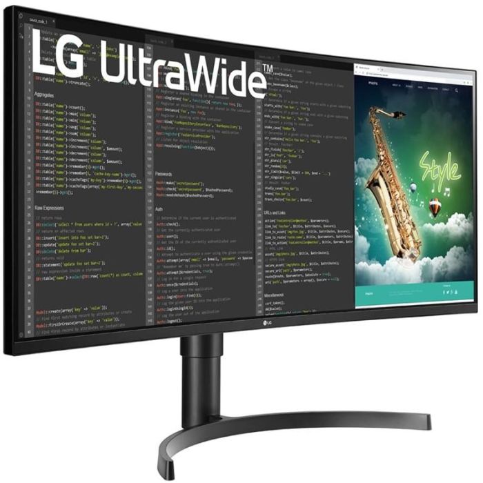 LG 35WN75CP-B Monitor Curvo UltraWide QHD (3440x1440) 35'' 21:9 5ms HDMI DP USB-C VESA con Altavoces 5