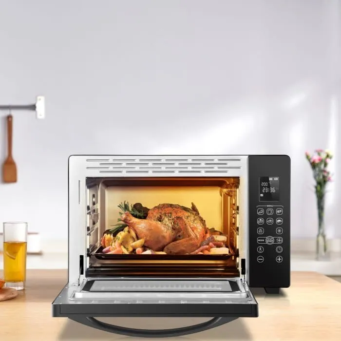 Continental Edison CEMF38DIG Mini Horno Eléctrico 38L Negro 1600W con Asador y Circulación Natural 3