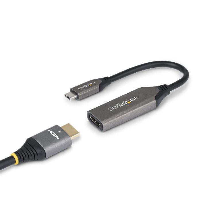 Cable USB Startech 112B-USBC-HDMI21 Gris 20 cm 0 Cable USB Startech 112B-USBC-HDMI21 Gris 20 cm 0