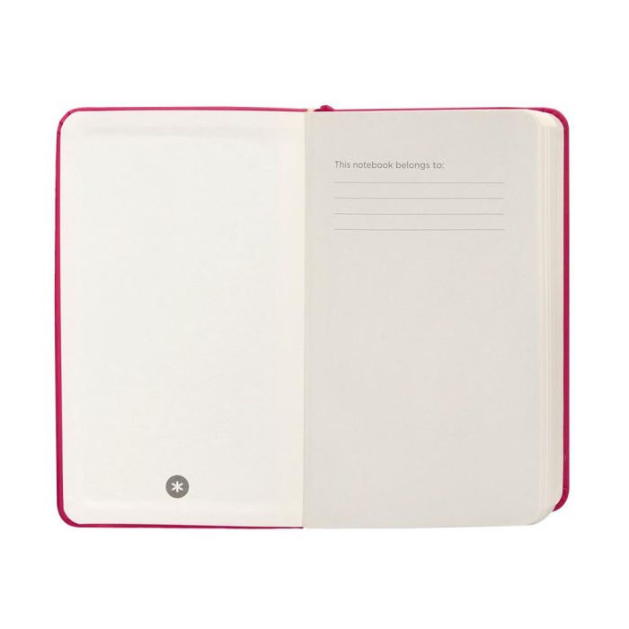 Cuaderno Con Gomilla Antartik Notes Tapa Dura A6 Hojas Cuadricula Burdeos 100 Hojas 80 gr Fsc 6