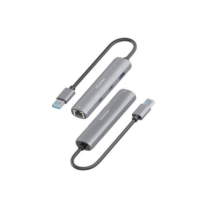 Hub USB Aisens ASUC-4P036-GR/ 2xUSB Tipo-C/ 1xUSB/ 1xRJ45/ Gris 2 Hub USB Aisens ASUC-4P036-GR/ 2xUSB Tipo-C/ 1xUSB/ 1xRJ45/ Gris 2