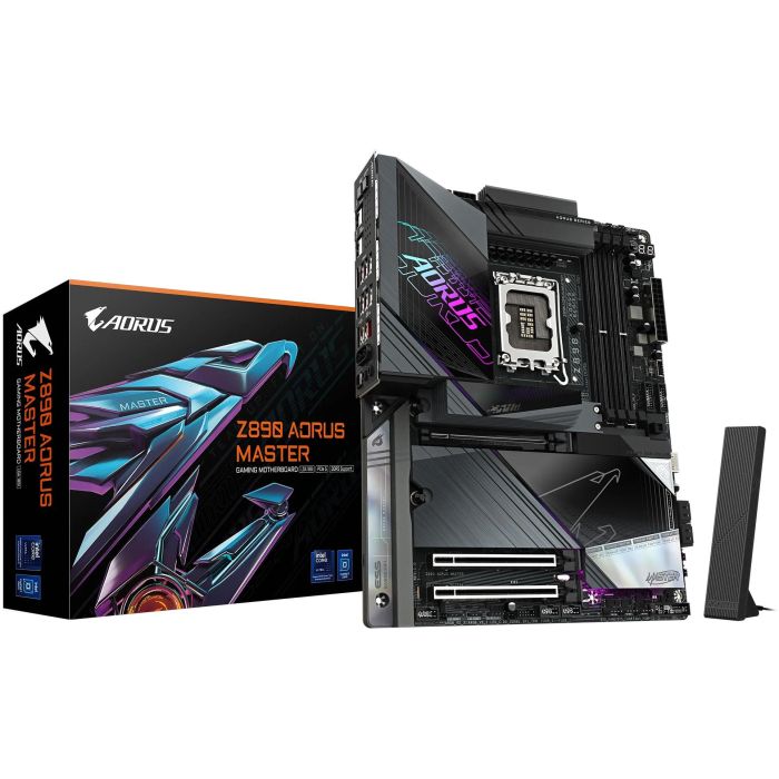 GIGABYTE Z890 AORUS MASTER Placa Base Intel Z890 LGA 1851 ATX para Core Ultra (Serie 2) DDR5 Wi-Fi 7 LAN 10GbE 0 GIGABYTE Z890 AORUS MASTER Placa Base Intel Z890 LGA 1851 ATX para Core Ultra (Serie 2) DDR5 Wi-Fi 7 LAN 10GbE 0
