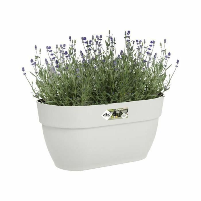 Maceta Elho 3662603645100 Blanco Plástico Rectangular Moderno 24 x 36 x 26,5 cm 4 Maceta Elho 3662603645100 Blanco Plástico Rectangular Moderno 24 x 36 x 26,5 cm 4