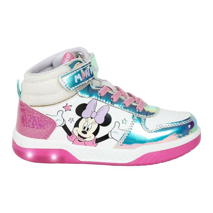 Zapatillas Deportivas con LED Minnie Mouse Plateado 3