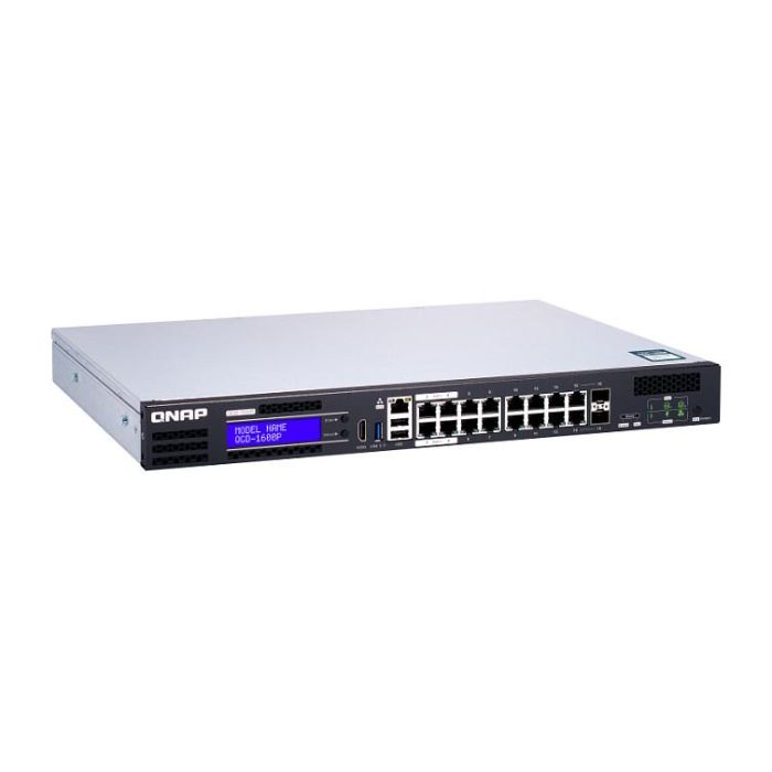 QNAP QGD-1600P-4G Switch Gestionado PoE 16+4 Puertos Montaje en Rack 1U