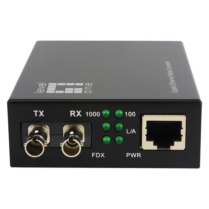 Level One GVT-2003 Convertidor de Red 10/100/1000T a Fibra Óptica Monomodo hasta 20km IEEE 802.3x Flow Control 1 Level One GVT-2003 Convertidor de Red 10/100/1000T a Fibra Óptica Monomodo hasta 20km IEEE 802.3x Flow Control 1