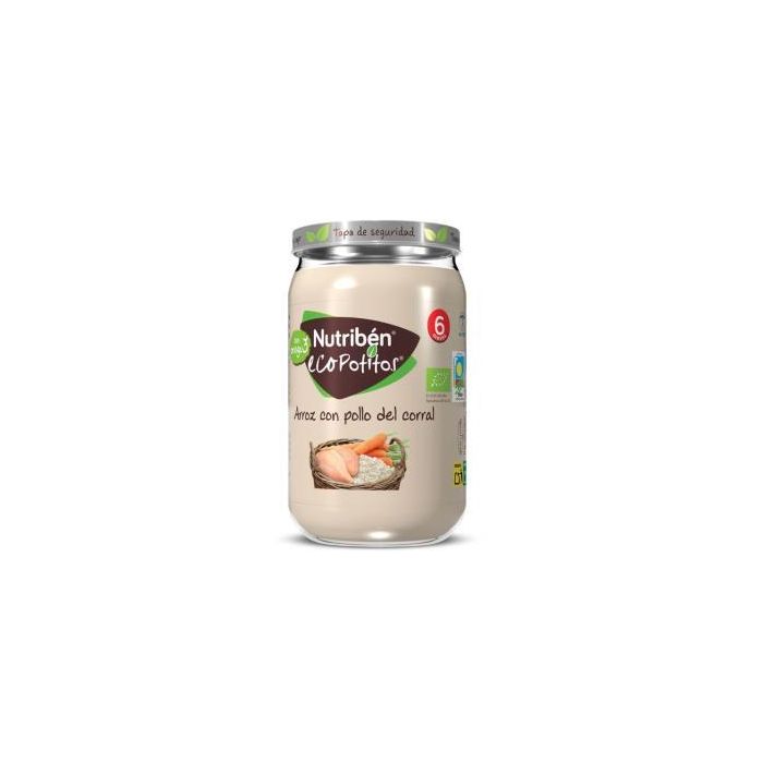 Nutriben Eco Potito Pollo Corral y Arroz 235g +6 Meses