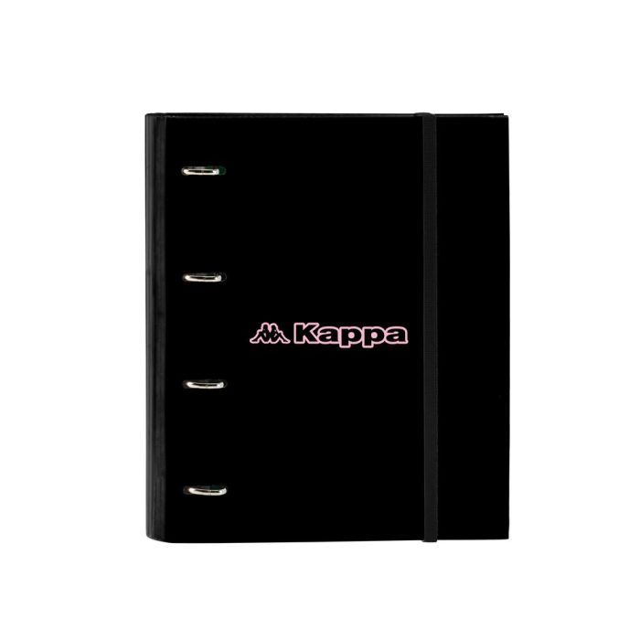 Carpeta de anillas Kappa Silver pink Negro Rosa 27 x 32 x 3.5 cm