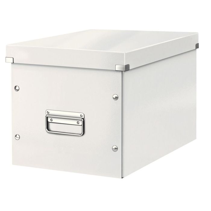 Caja Almacenamiento Leitz Click & Store Cubica Grande Color Blanco 320x360x310 mm