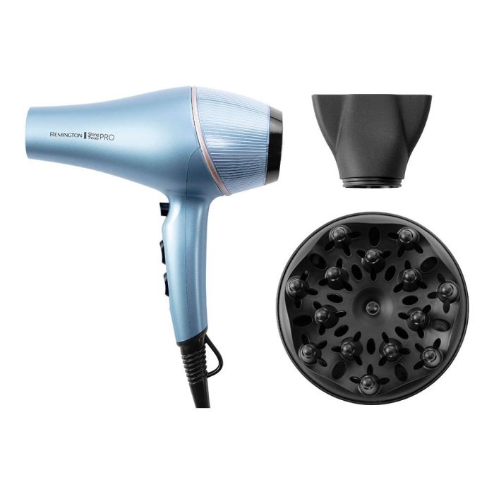 Secador Remington Shine Therapy Pro AC9300/ 2200W/ Iónico/ Negro y Azul 1