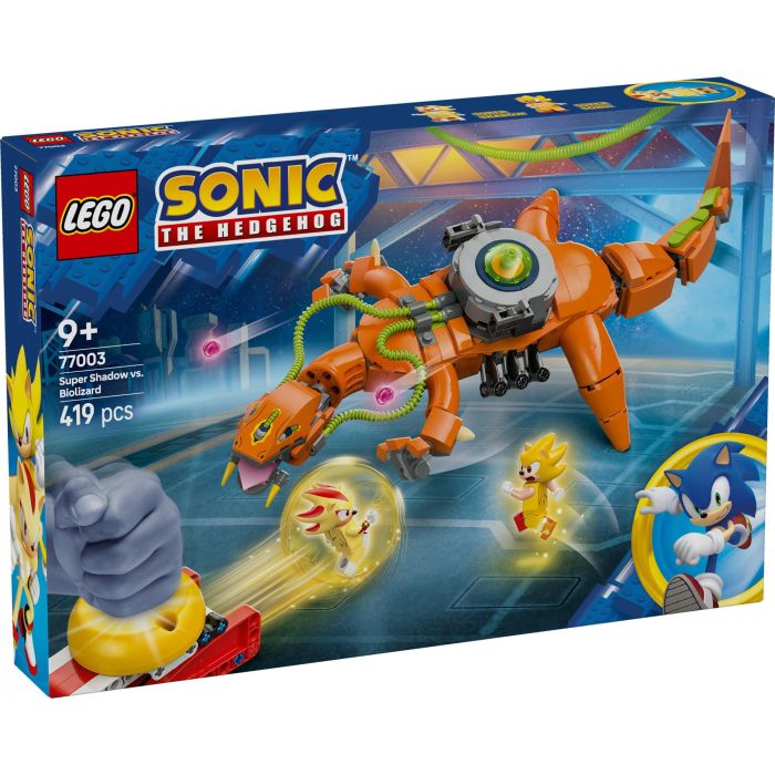 LEGO 77003 Set Construcción Sonic The Hedgehog Super Shadow Vs Biolizard, Esfera Velocidad, Minifiguras Super Sonic +9 Años 9 LEGO 77003 Set Construcción Sonic The Hedgehog Super Shadow Vs Biolizard, Esfera Velocidad, Minifiguras Super Sonic +9 Años 9