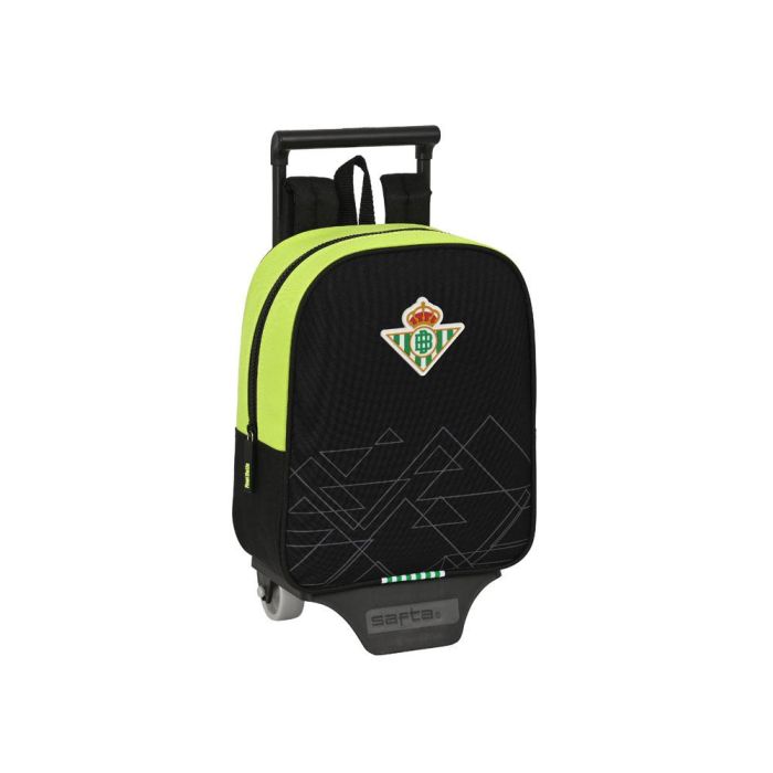 Mochila Escolar con Ruedas Real Betis Balompié Negro Lima 22 x 27 x 10 cm