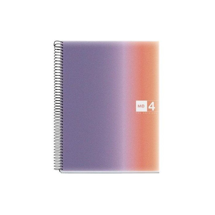 Miquelrius Cuaderno espiral Din A4 120 hojas 70 gr cuadro 5 mm tapa polipropileno Aurora Provence