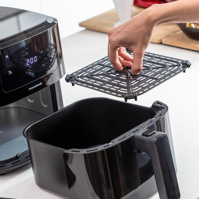 Freidora de Aire con Báscula InnovaGoods Fryinn Balance 5000 Negro 1500 W 5 L Acero Inoxidable 10 Freidora de Aire con Báscula InnovaGoods Fryinn Balance 5000 Negro 1500 W 5 L Acero Inoxidable 10