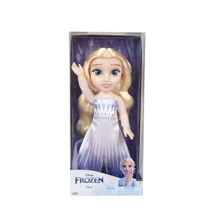 Jakks Pacific Muñeca Elsa Disney Frozen 38 cm, para niños de 3 años o más, material PVC