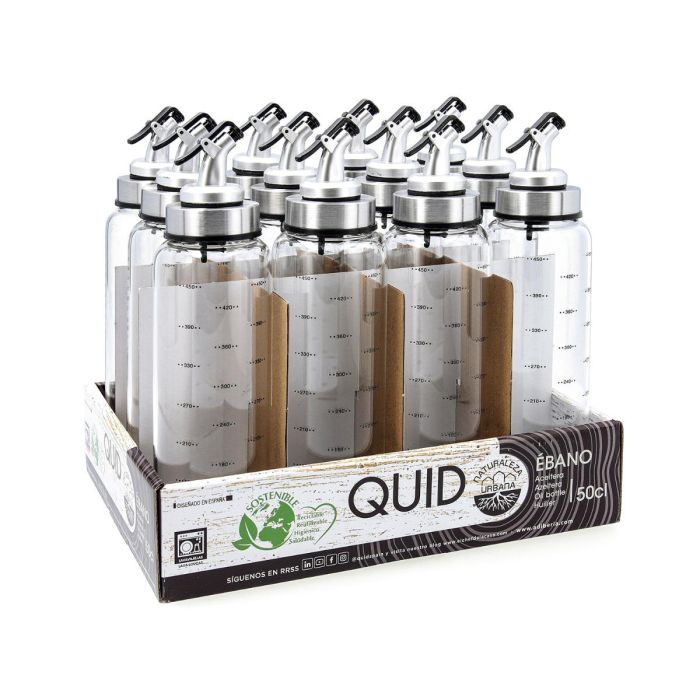 Aceitera Vidrio Ebano Quid 0,5 L