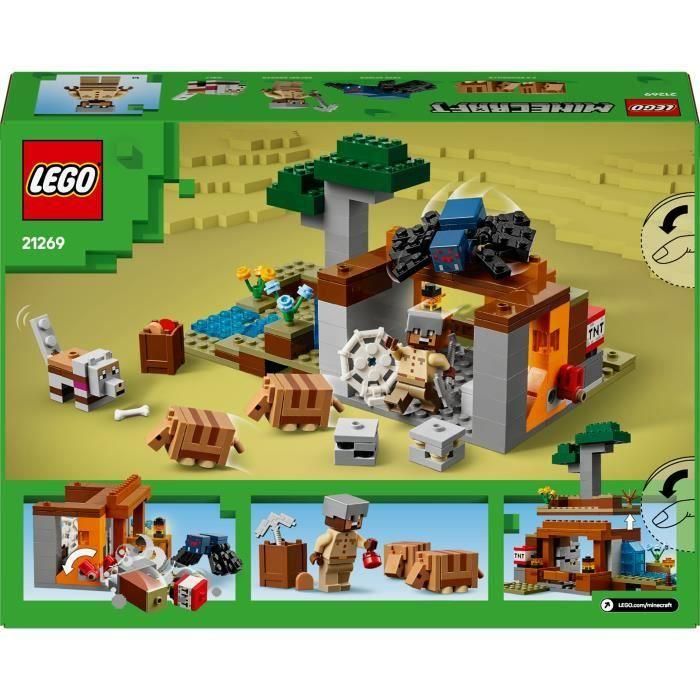 Lego Minecraft 21269 Expedición a la Mina Armadillo Juego de Construcción para Niños 5