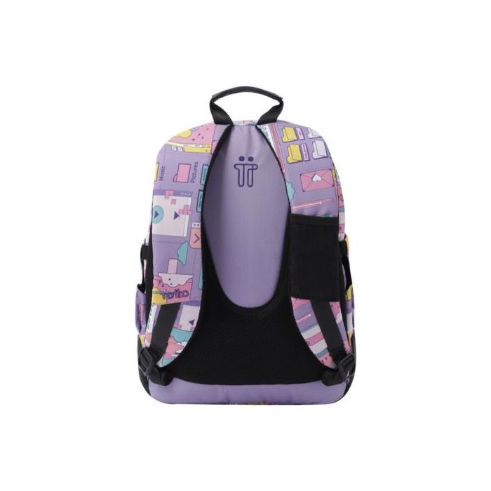 Totto Mochila Escolar Crayoles Morado 20 Litros con Neceser y Bolsa Extraíble MA04ECO029-2210N-2QI 2 Totto Mochila Escolar Crayoles Morado 20 Litros con Neceser y Bolsa Extraíble MA04ECO029-2210N-2QI 2