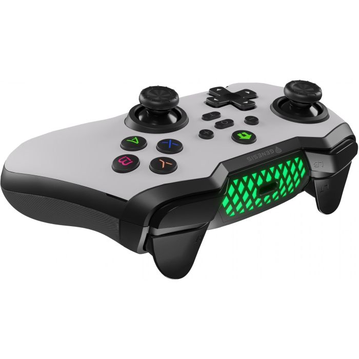 GENESIS Mangan 400 Gamepad Inalámbrico Bluetooth Blanco para PC, Switch, Android, iOS. Precisión, Vibración, Joysticks Analógicos 9