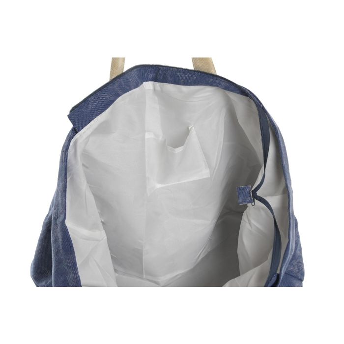 DKD Home Decor Bolso Atlantico Azul Beige 24 x 50 x 60 cm (4 Unidades)