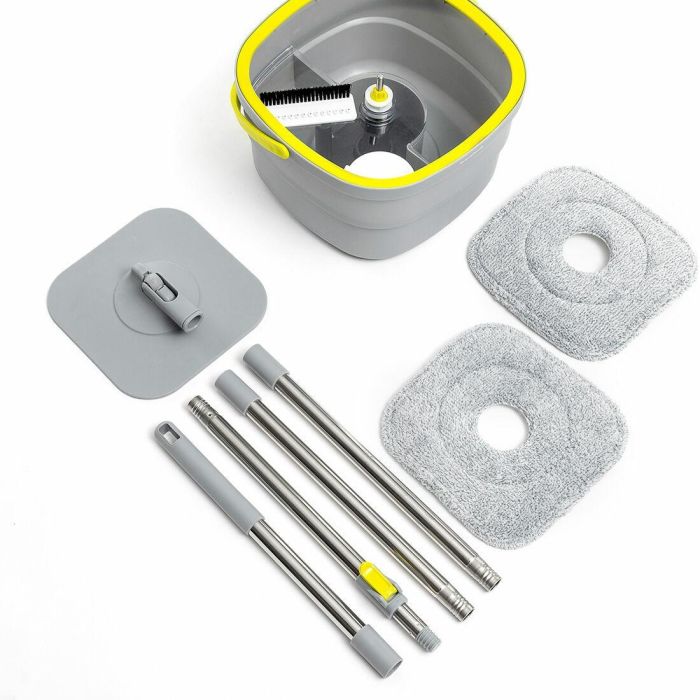 Mopa Giratoria con Autolimpieza y Cubo Separador Selimop InnovaGoods 1