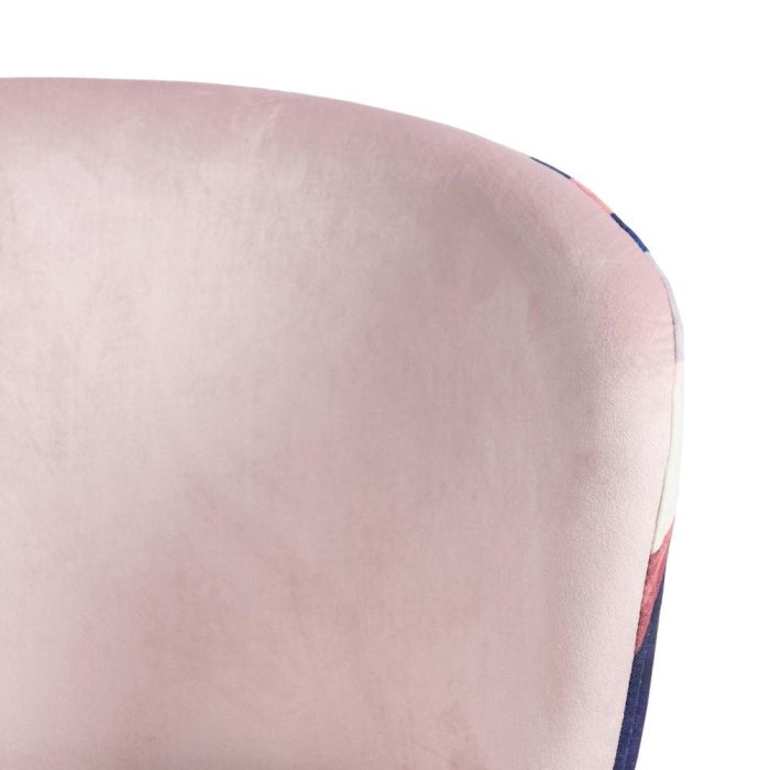 Silla Abstracto Rosa Palo Tejido-Metal 58 X 52 X 77 cm