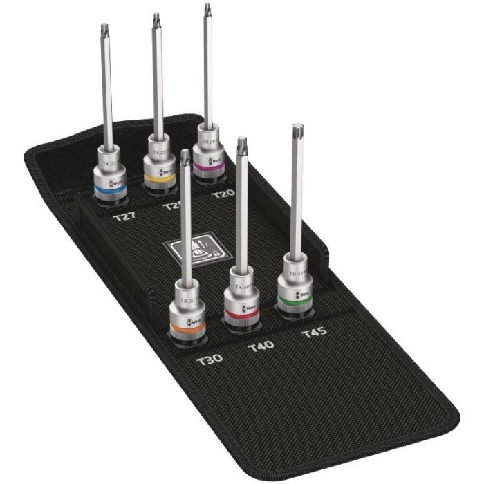 Wera 8767 C TORX HF 2 Zyklop Bitnuss-Satz con función de sujeción