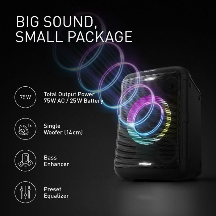 Altavoz Portátil Panasonic SCBMAX5EK 75W 6