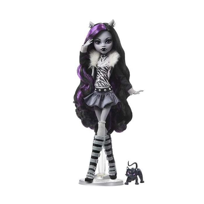 Muñeca monster high reel drama clawdeen en blanco y negro. 4 Muñeca monster high reel drama clawdeen en blanco y negro. 4