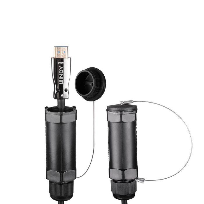 Lindy Cable Híbrido Fibra Óptica HDMI 8K60 48 Gbit/s 100m Blindado para Instalaciones Profesionales 2