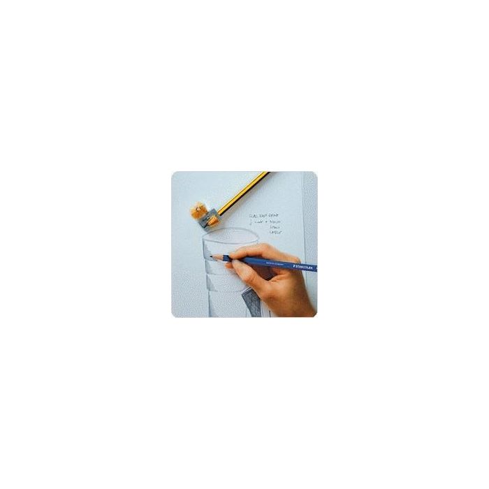 Staedtler Noris N.2 Lápiz de Grafito Hb con Goma de Borrar Integrada, Mina Protegida Anti-Rotura, Madera Certificada FSC (Unidad) 1 Staedtler Noris N.2 Lápiz de Grafito Hb con Goma de Borrar Integrada, Mina Protegida Anti-Rotura, Madera Certificada FSC (Unidad) 1