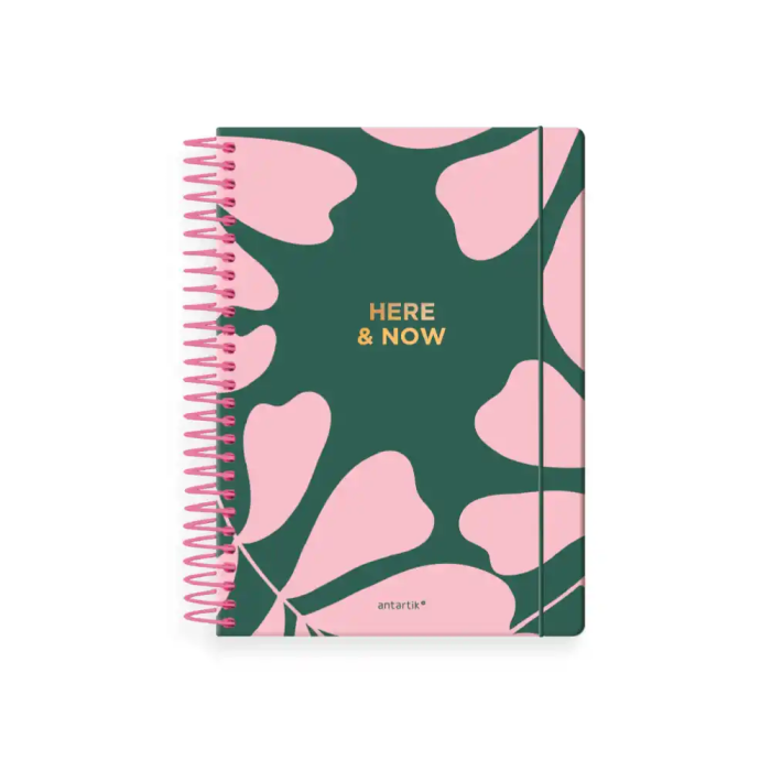 Antartik Agenda Espiral Here and Now A5+ 2026 Día Página Verde Papel 80g FSC 1