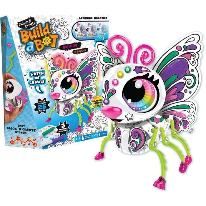 CRAYOLA Colorea y Crea una Mariposa Robot Interactiva para Construir y Personalizar - Edades 4 y Más 3 CRAYOLA Colorea y Crea una Mariposa Robot Interactiva para Construir y Personalizar - Edades 4 y Más 3