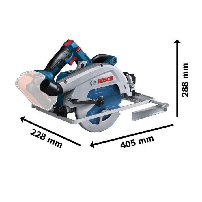Circular Saw Bosch Professional GKS 18V + 2 baterías 5.5AH Procore 18V + Cargador 1 Circular Saw Bosch Professional GKS 18V + 2 baterías 5.5AH Procore 18V + Cargador 1