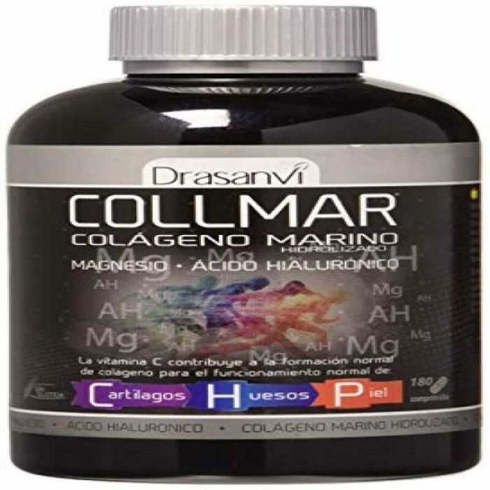 Drasanvi Collmar Colágeno Marino Hidrolizado + Ácido Hialurónico con Vitamina C para Piel y Articulaciones 180 Cápsulas
